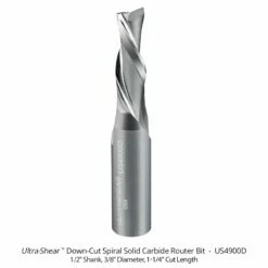 Solid Carbide Spiral Router Bits, 2-Flute, 1/2" Shank -tool Sales Store us4900d a 1