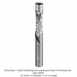 1/2" Diameter Solid Carbide Flush Trim Compression Router Bits, 2+2 Flute, 1/2" Shank -tool Sales Store us5125ftc