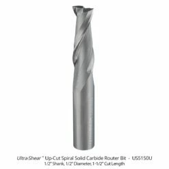 Solid Carbide Spiral Router Bits, 2-Flute, 1/2" Shank -tool Sales Store us5150u b