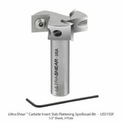 Carbide Insert 1-1/2" 3-Flute Spoilboard Router Bits -tool Sales Store us515sf