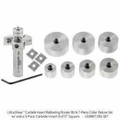 Carbide Insert Rabbeting Bit -tool Sales Store us5rbt del set 1