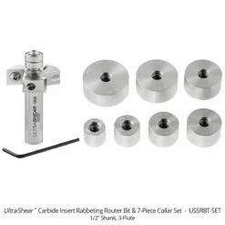 Carbide Insert Rabbeting Bit -tool Sales Store us5rbt set