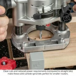 1/4" Diameter Solid Carbide Spiral Router Bits, 2-Flute, 1/4" Shank -tool Sales Store us 2075 2100 23 07