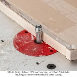 1/2" Diameter Solid Carbide Spiral Flush Trim Router Bit, 3-Flute, 1/2" Shank -tool Sales Store us 3 flute flush trim bits 23 04 a 1