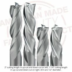 1/2" Diameter Solid Carbide Spiral Router Bits, 3-Flute, 1/2" Shank -tool Sales Store us 5125t 5200t 23 07