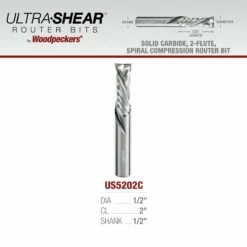 Solid Carbide Compression Router Bits, 2-Flute, 1/2" Shank -tool Sales Store us 5202c 23 06