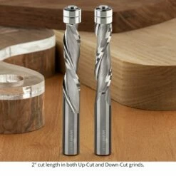1/2" Diameter Solid Carbide Spiral Flush Trim Router Bit, 2-Flute, 1/2" Shank -tool Sales Store us flush trim bits 23 03 a