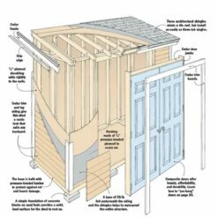 Woodsmith Garden Shed Plan -tool Sales Store wb26728 01