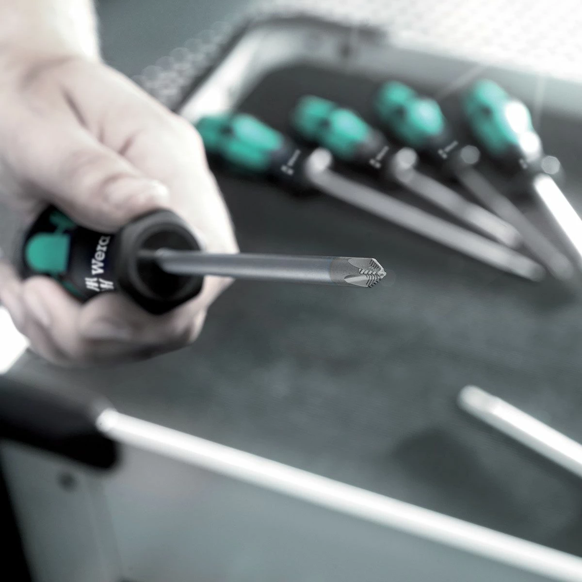 Wera Kraftform 300/7 Screwdriver Set + 9500 Magnetiser SB 9 Wera Kraftform 300/7 Screwdriver Set + 9500 Magnetiser SB - Image 9