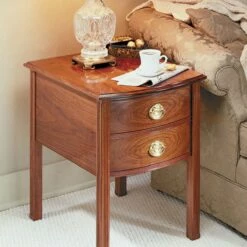 Woodsmith Bow-Front End Table Plan