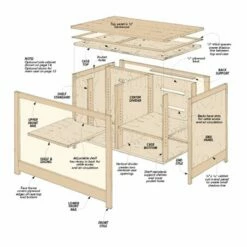 Woodsmith Sectional Entertainment Center Plan -tool Sales Store ws13606 01