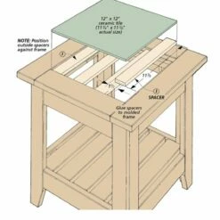 Woodsmith Tile-Top Table Plan -tool Sales Store ws13622 02