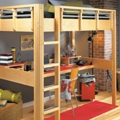 Woodsmith Space-Saving Loft Bed Standard Plan & Premium Shop Drawings