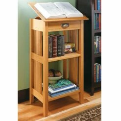Woodsmith Craftsman Library Stand Plan