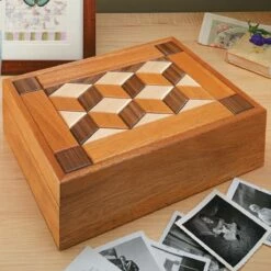 Woodsmith Quilt-Top Keepsake Box Standard Plan & Premium Shop Drawings
