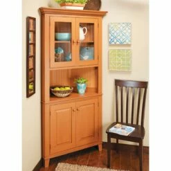 Woodsmith Classic Corner Cabinet Standard Plan & Premium Shop Drawings