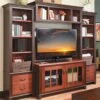 Woodsmith Stylish Entertainment Center Standard Plan & Premium Shop Drawings