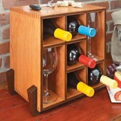 Woodsmith Space-Saving Wine Rack Plan