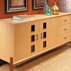 Woodsmith Veneered Credenza Plan