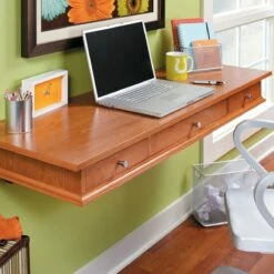 Woodsmith Space-Saving Wall Desk Standard Plan & Premium Shop Drawings