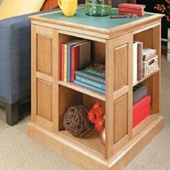 Woodsmith Revolving Bookcase Plan
