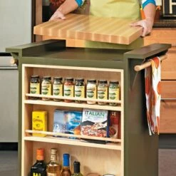 Woodsmith Kitchen Cart Standard Plan & Premium Shop Drawings -tool Sales Store ws20634 03