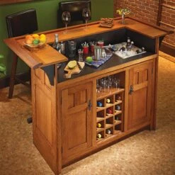 Woodsmith Craftsman-Style Bar Standard Plan & Premium Shop Drawings -tool Sales Store ws20932 03
