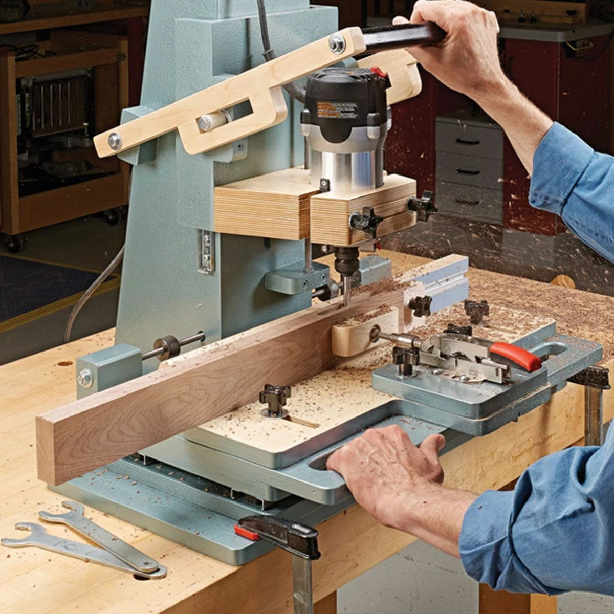 Woodsmith Router Mortising Machine Standard Plan & Premium Shop Drawings 1 Woodsmith Router Mortising Machine Standard Plan & Premium Shop Drawings