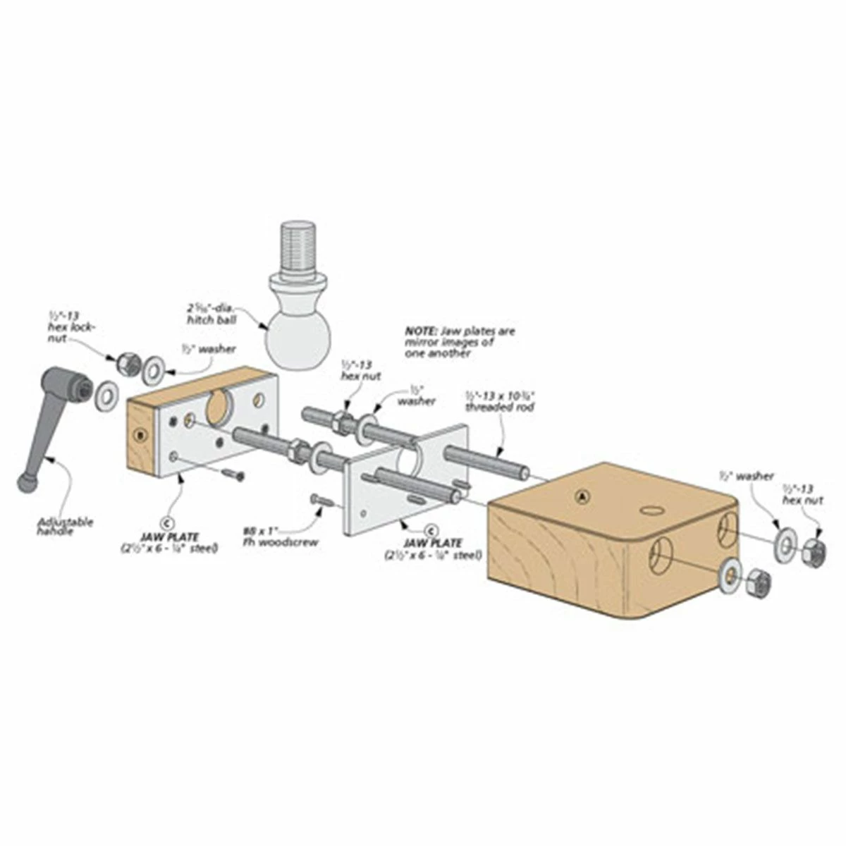 Woodsmith Swivel Vise Plan 2 Woodsmith Swivel Vise Plan - Image 2