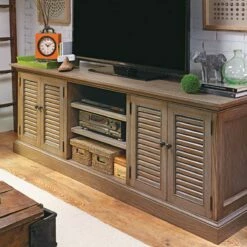 Woodsmith Louvered-Door TV Console Plan
