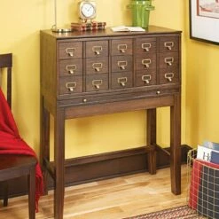 Woodsmith Card Catalog Cabinet Standard Plan & Premium Shop Drawings