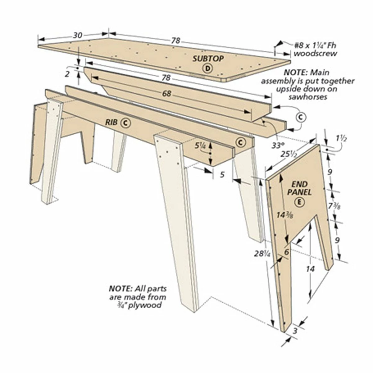Woodsmith 5 Plywood Projects Standard Plan & Premium Shop Drawings 2 Woodsmith 5 Plywood Projects Standard Plan & Premium Shop Drawings - Image 2