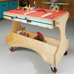 Woodsmith Mobile Clamping Station Standard Plan & Premium Shop Drawings