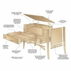 Woodsmith Kentucky Sugar Chest Standard Plan & Premium Shop Drawings -tool Sales Store ws24244 01