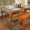 Woodsmith Rustic Dining Table & Bench Standard Plan & Premium Shop Drawings